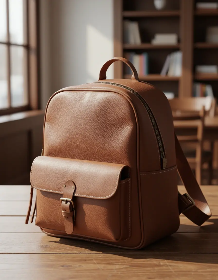Mini Leather Backpack Women - kleiner stylischer Lederrucksack für Damen