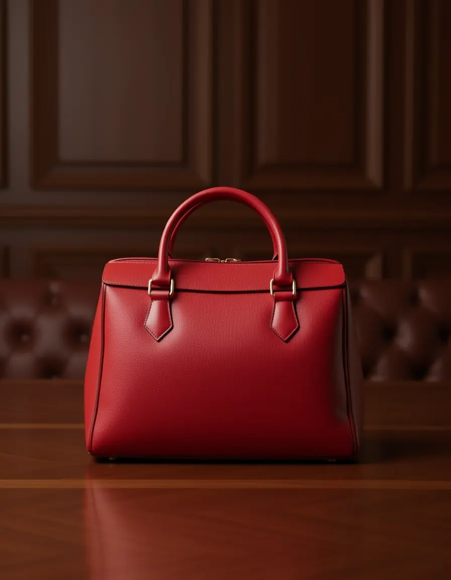 Rote Designer Umhängetasche Damen Leder Luxus Edition