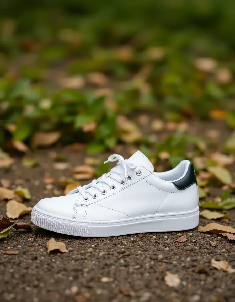 White Casual Leder Sneaker Damen aus weichem Echtleder