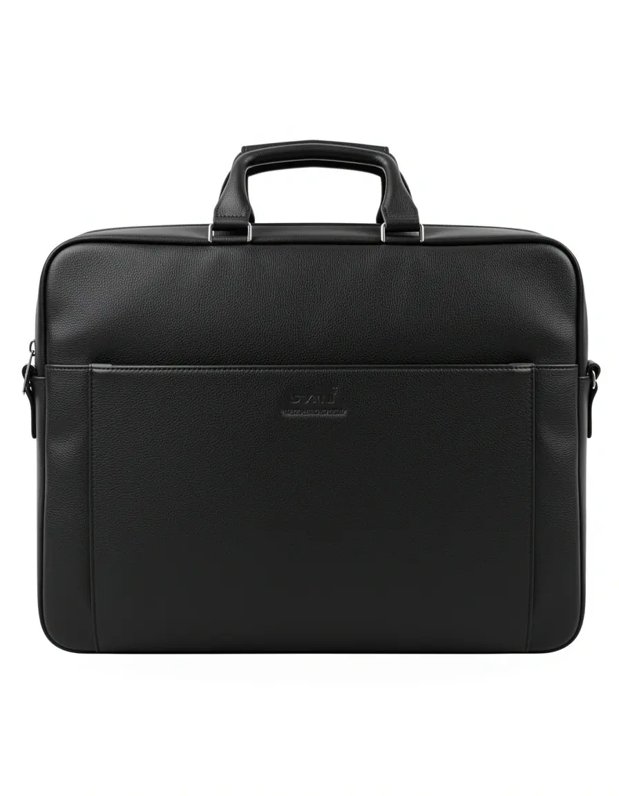 Professionelle schwarze Executive Leder Aktentasche