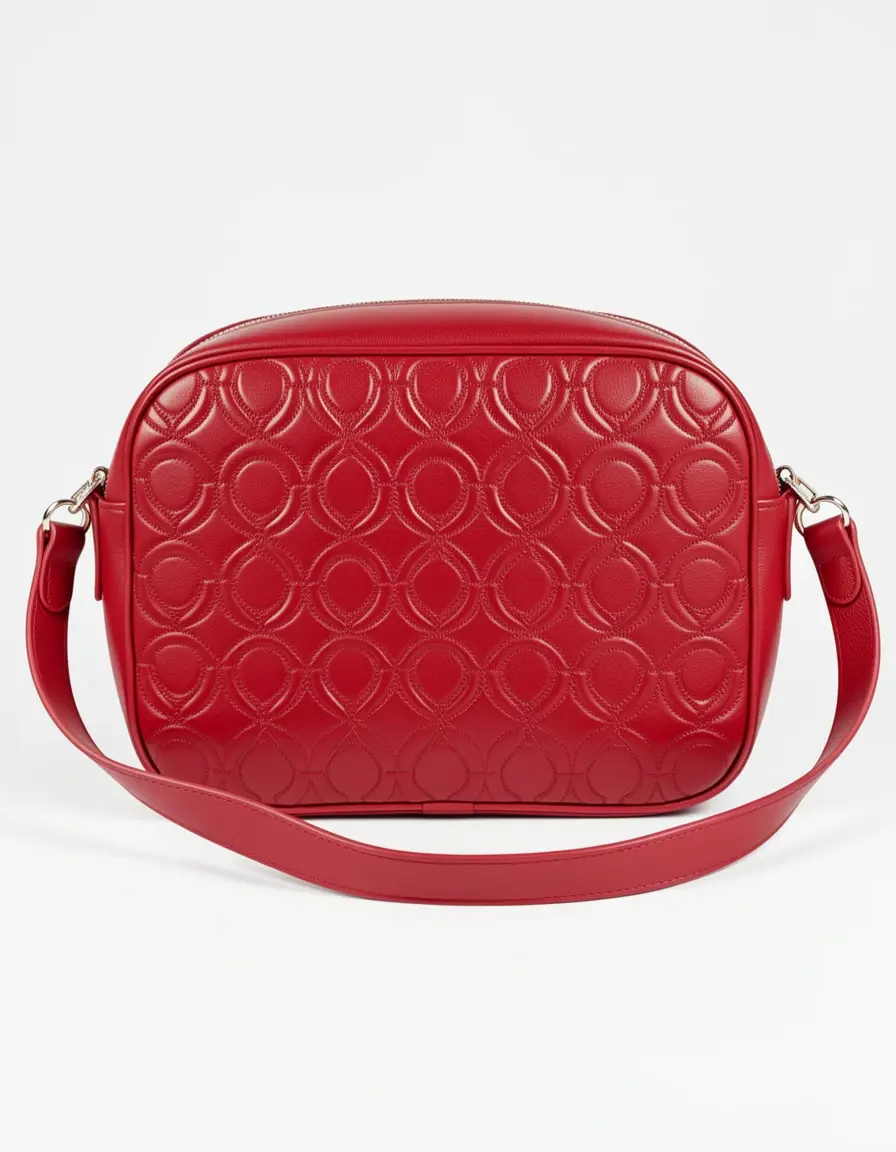Rote Designer Leder Bauchtasche für Damen