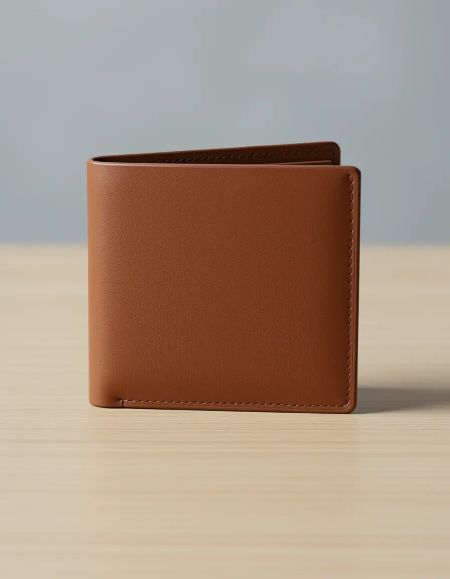 Minimalistische Ledergeldbörse für Damen