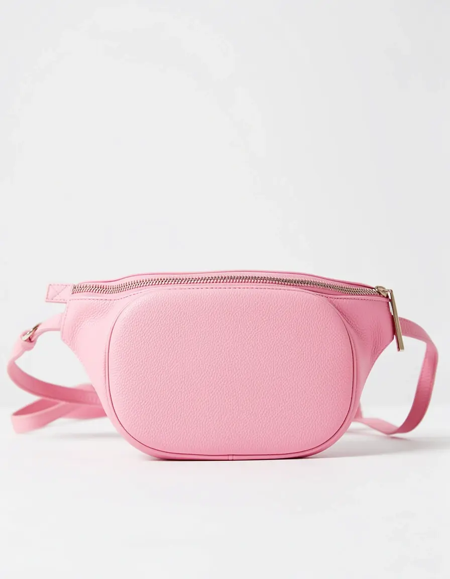 Stylische rosa Bauchtasche Leder Damen für modische Akzente