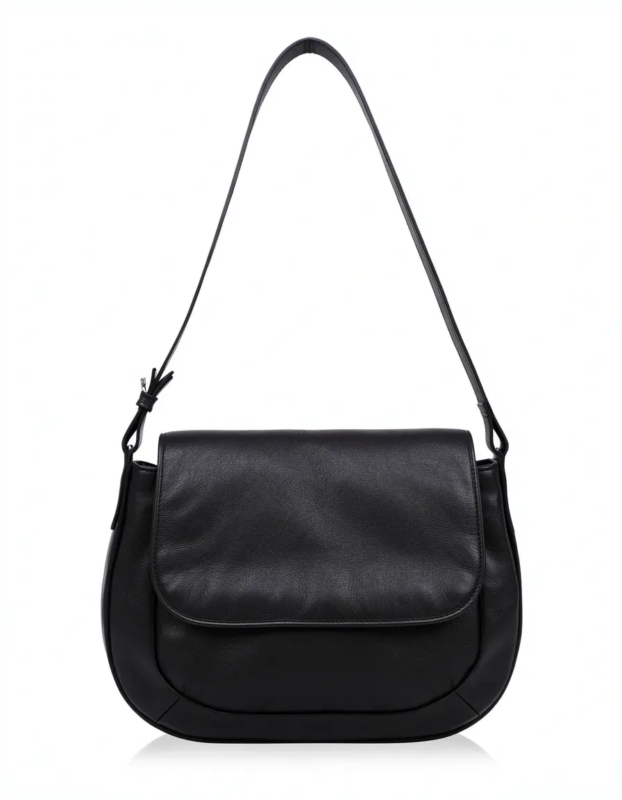 Black sling leather umhängetasche