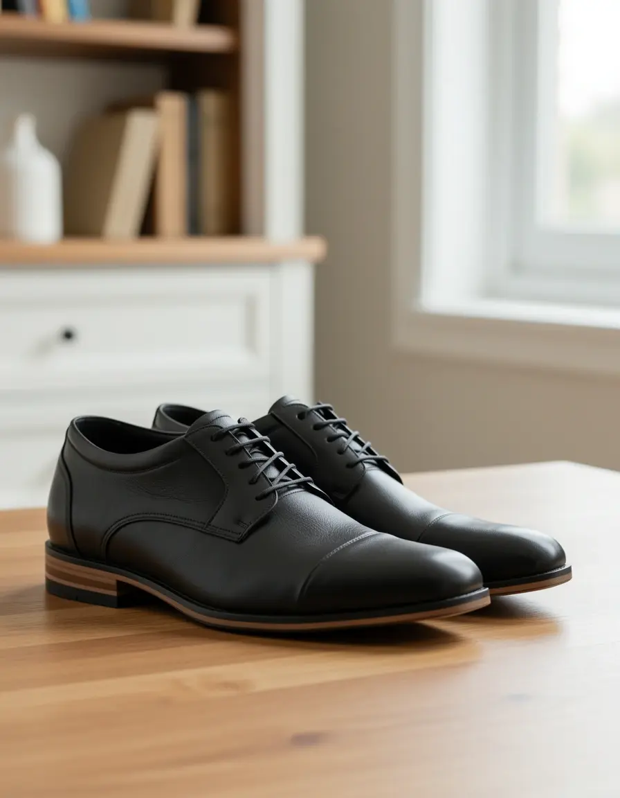 Schwarze Casual Damen Lederschuhe für den Alltag