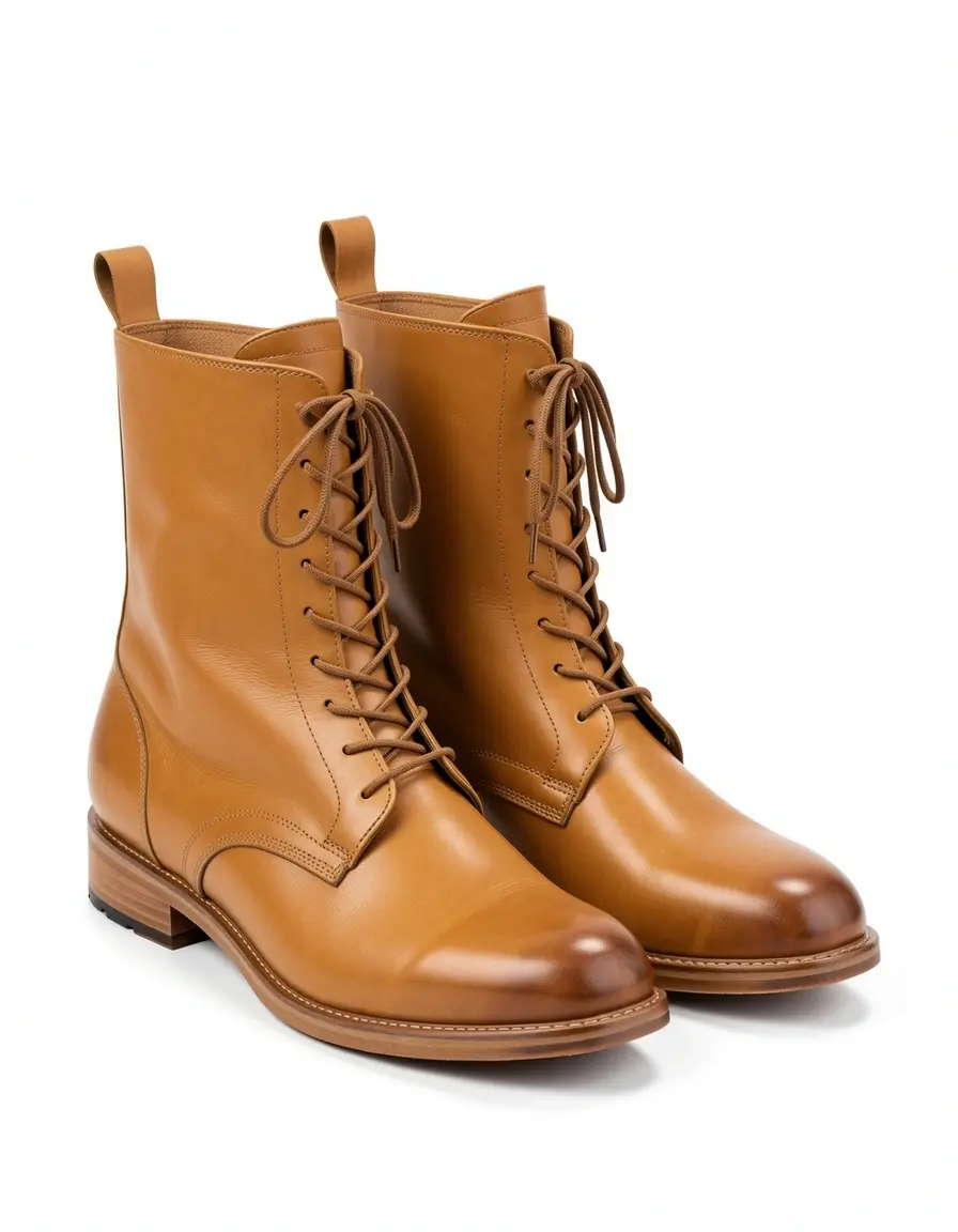 Tan farbene Chukka Lederboots für Herren isolierte Ansicht