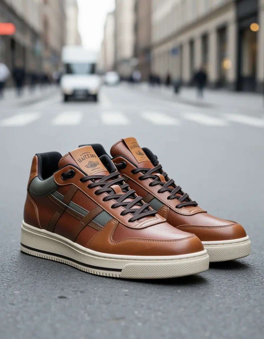 Designer inspirierte Herren Sneaker aus Leder
