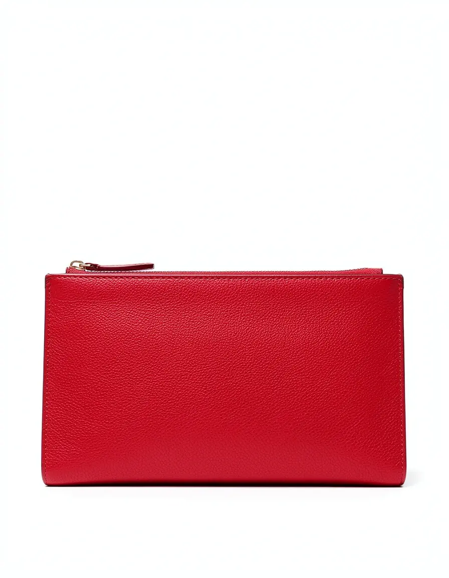 Rote Leder-Clutch für Abendveranstaltungen