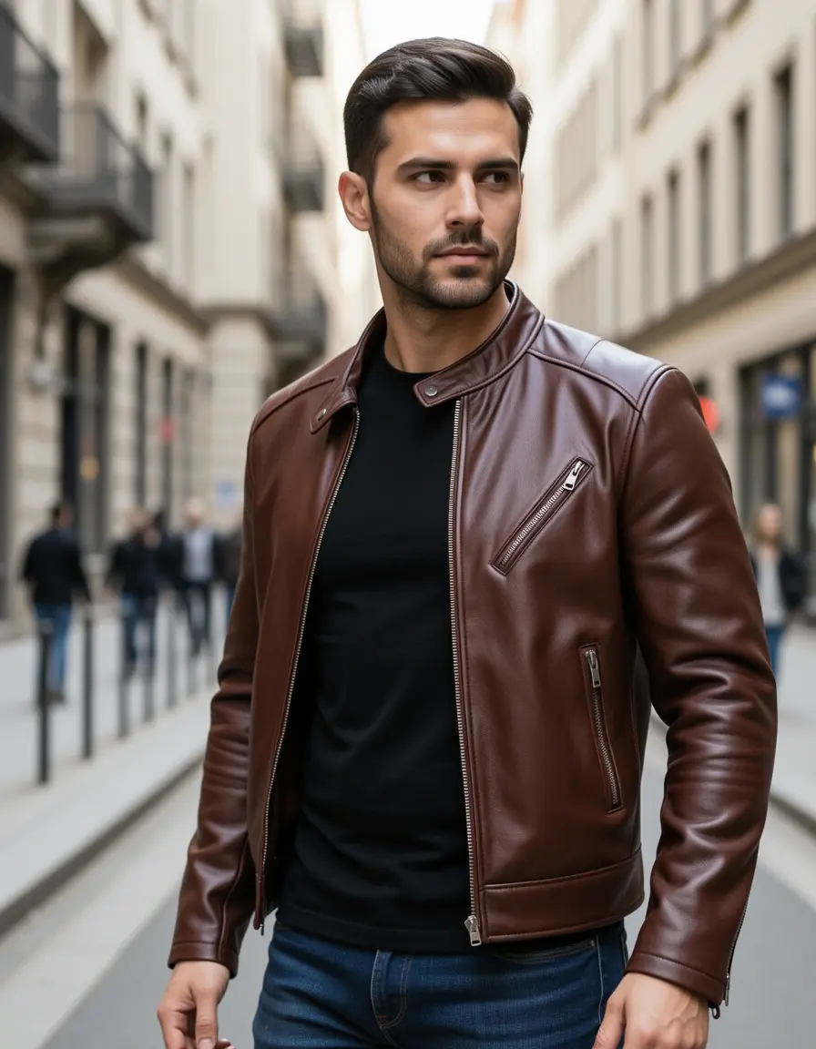 Stylische PU Lederjacke für einen modernen Look