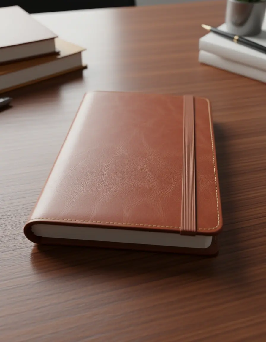 Notizbuch mit edlem PU Leder Einband