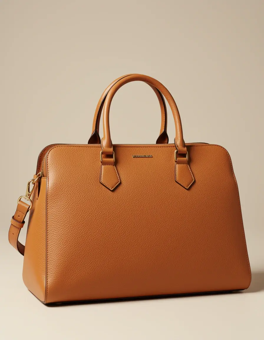 Braune Business Lederhandtasche für das Büro
