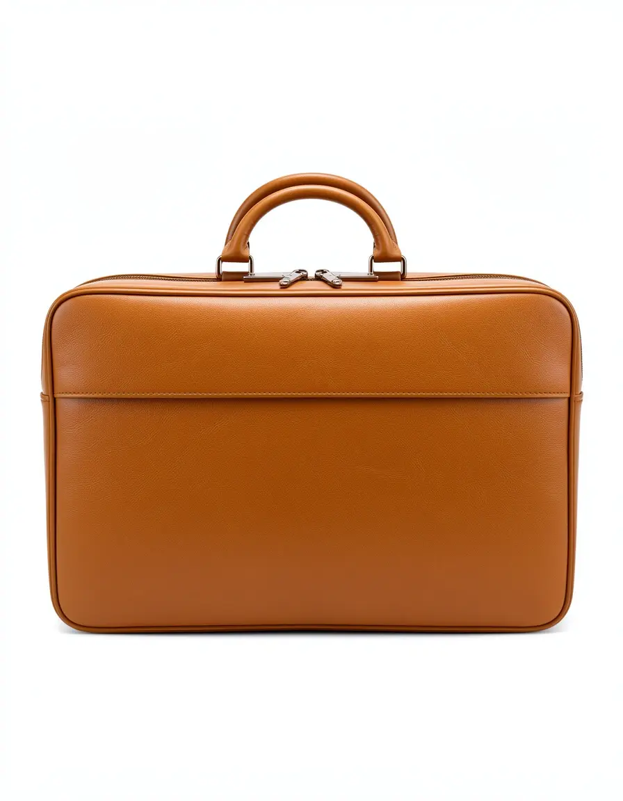 Helle braune Ledertasche Herren Aktentasche mit Handgriff