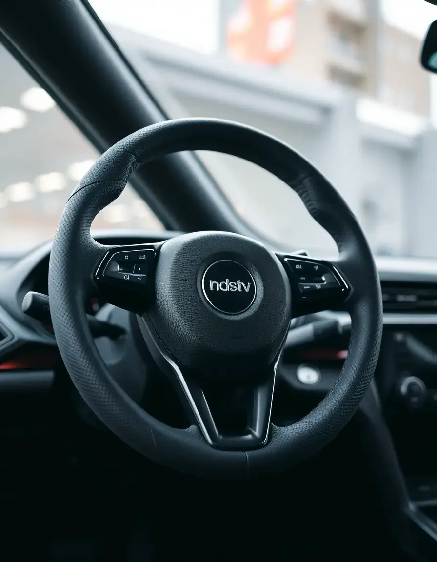 Alcantara Leder Steering Wheel Cover