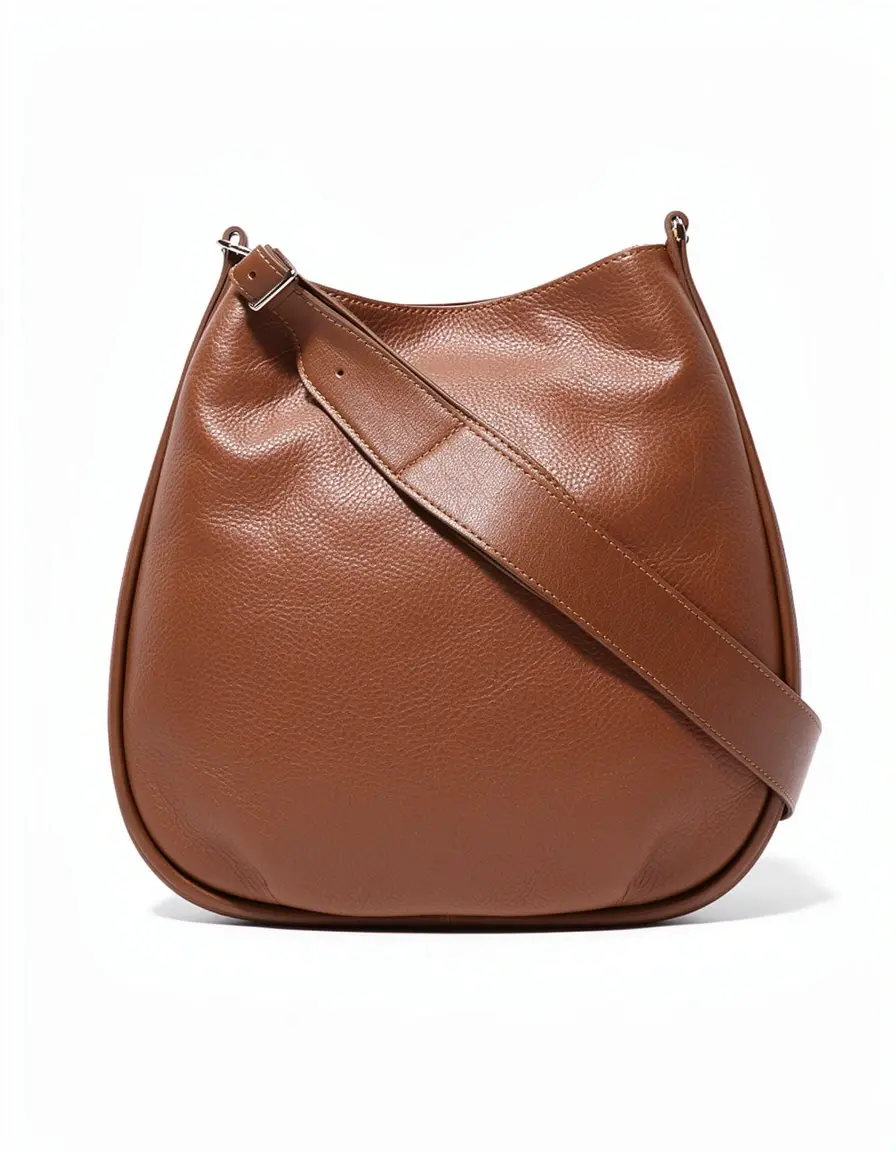 Braune Sling Bag aus echtem Leder für Herren