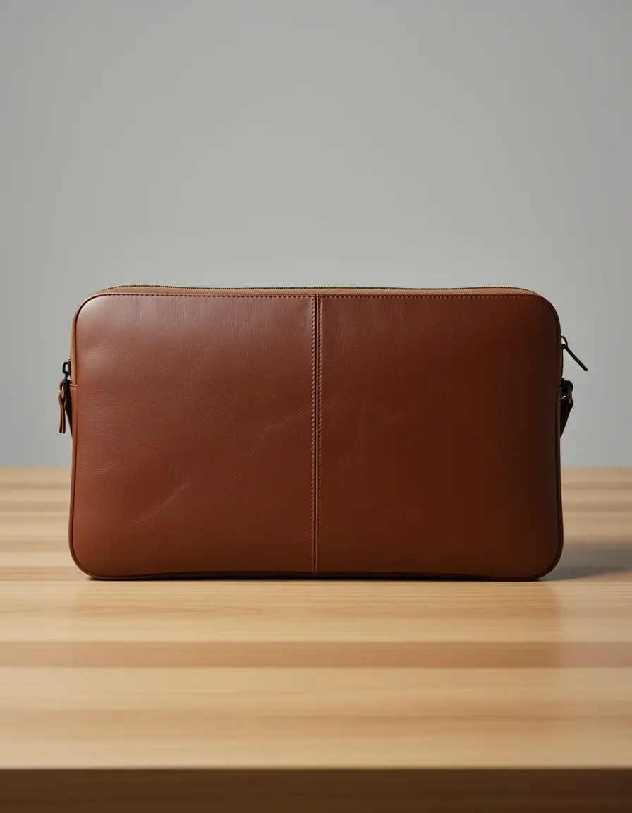 Braune Leder Laptoptasche für Herren im Vintage Look
