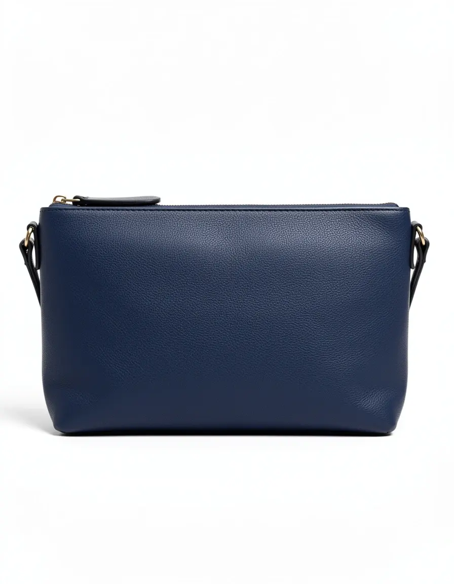 Dunkelblaue Designer Ledergeldbörse