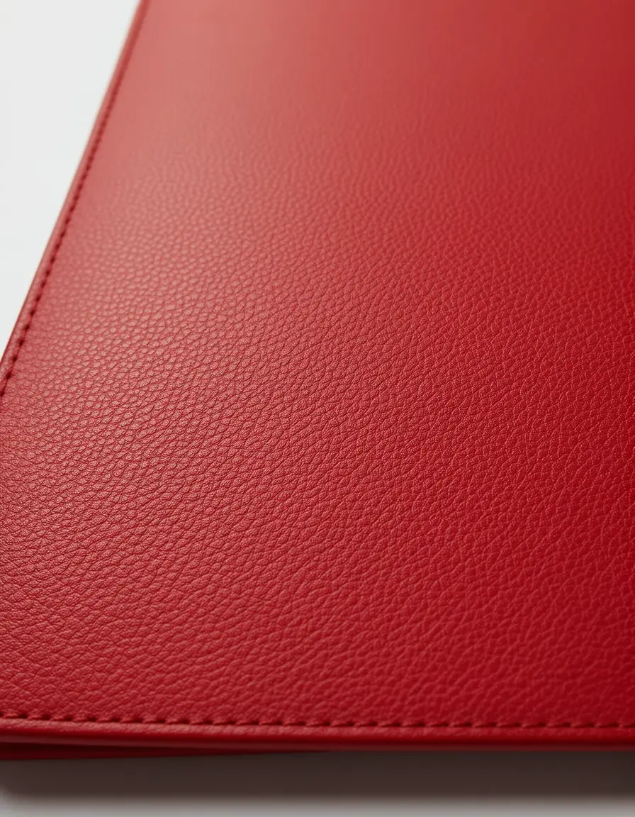 Rotes Münzportemonnaie aus Leder für Damen