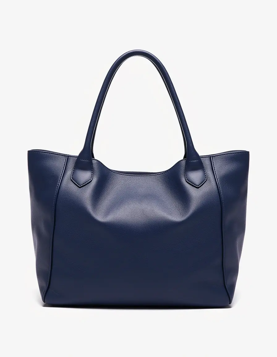 Navy-blaue lässige Damenhandtasche aus Leder
