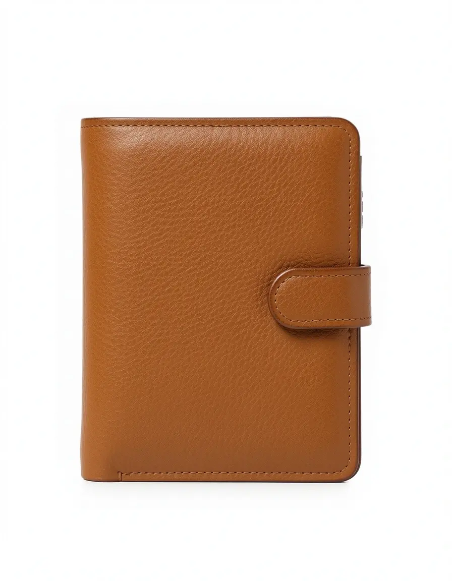 Heller Leder Geldbeutel Herren Tan Slim Design