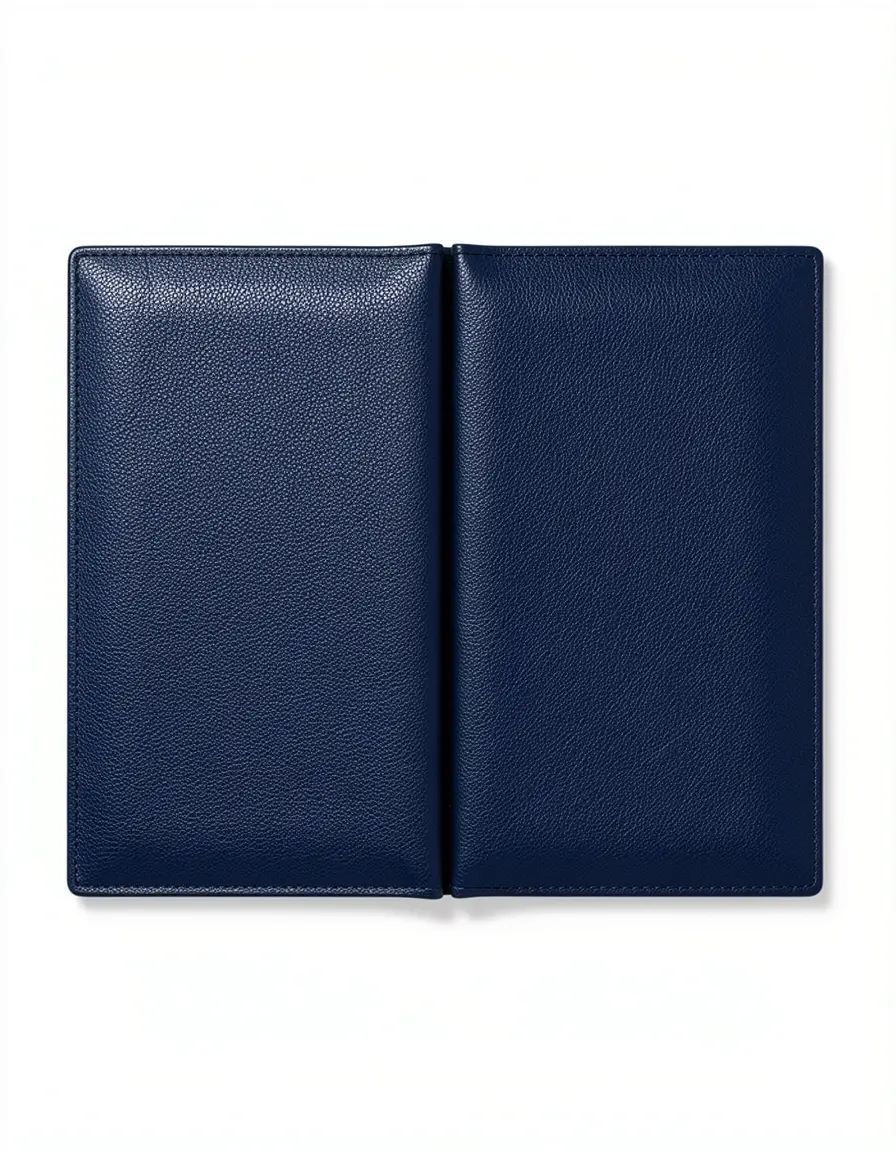 Elegante dunkelblaue Bifold Geldbörse für Herren