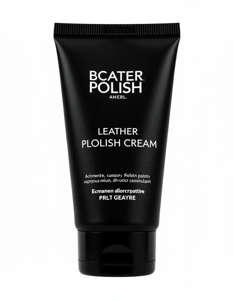 Schwarze Leder-Poliercreme für Glanz und Farbauffrischung