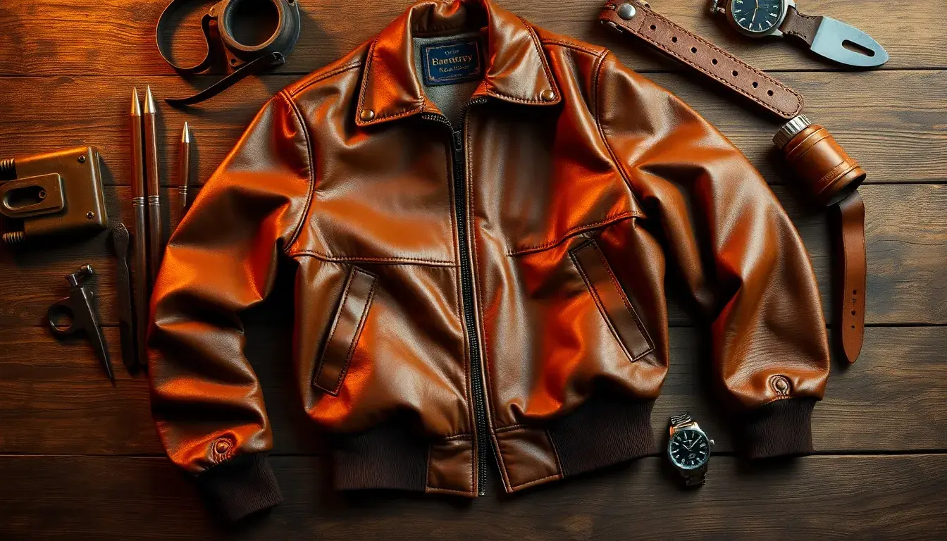 Wie man eine stylische Leder-Bomberjacke auswählt